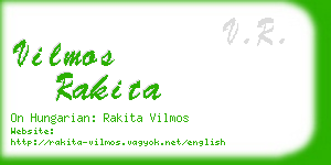 vilmos rakita business card